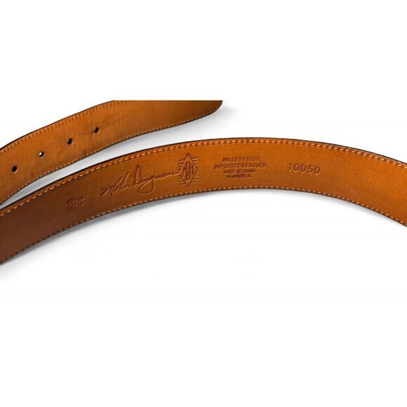 Martin Dingman Black Milled Finished Imported Leather Belt, Size 100/40, Office - Picture 7 of 7